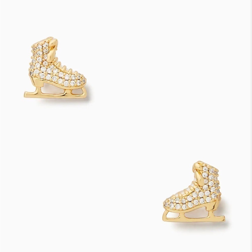 Kate Spade Snow Day Ice Skate Stud Earrings